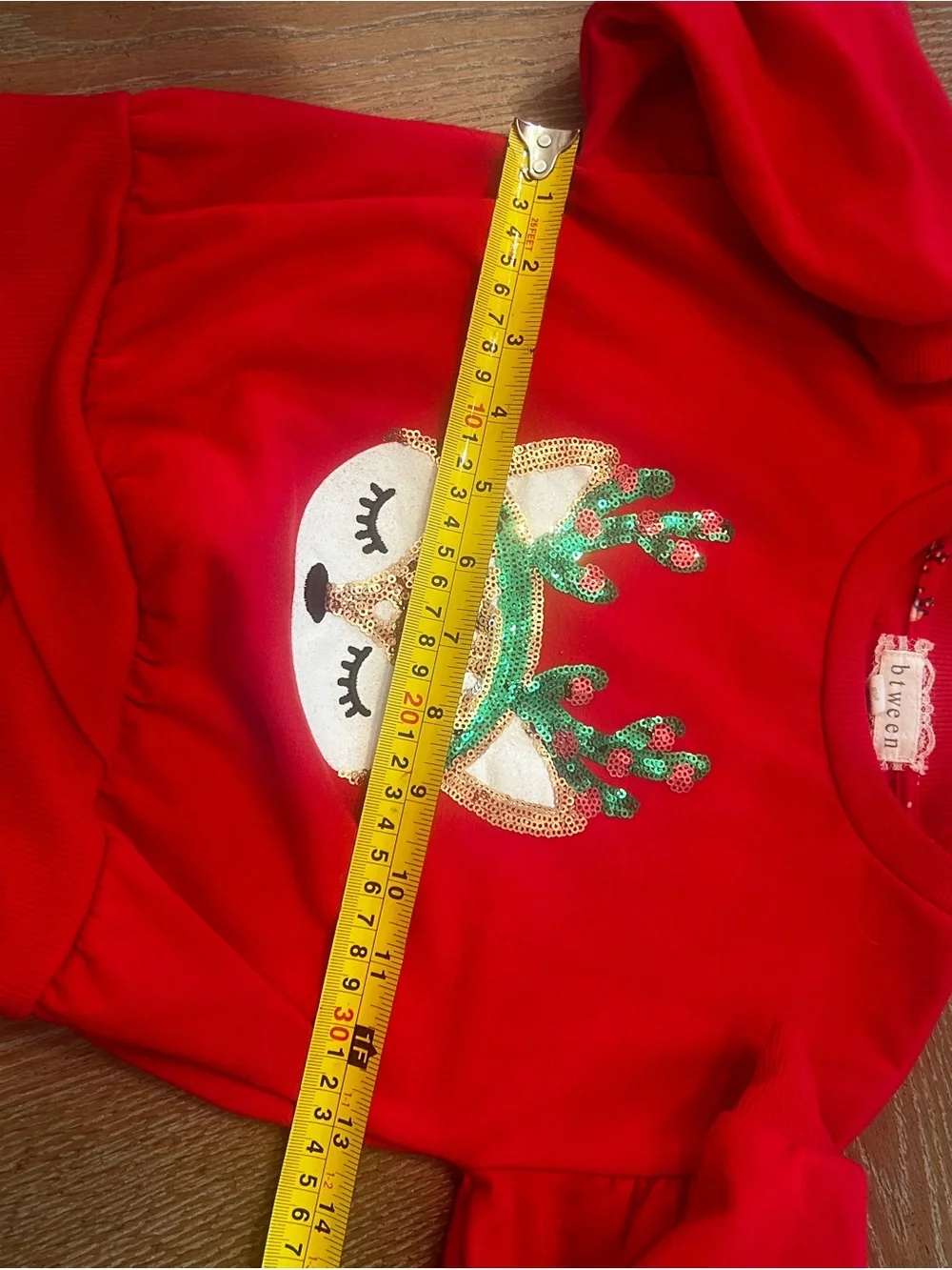 Kids Red Holiday Reindeer outfit